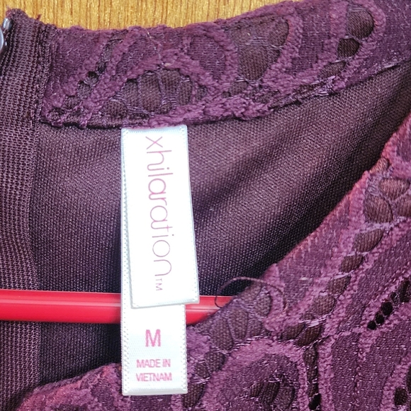 Xhilaration Deep Purple Lace Dress - Picture 3 of 3